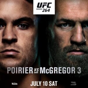 Conor McGregor and Dustin Poirer fight in UFC 264